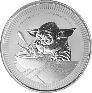 Niue Star Wars Grogu “Baby Yoda“ 1 oz Silver - 2022