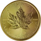 Canadian Maple Leaf 1oz Gold - 2023