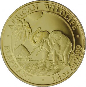 Somalia Elephant ¼ oz Gold - 2017