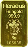Gold Bar 5g - B-Stock