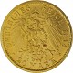 20 Mark Emperor Wilhelm II of Prussia uniform 7,16g Gold