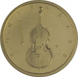 5x 50 Euro musical instruments Double Bass A-J 5/4 oz Gold - 2018 