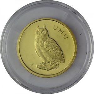 5x 20 Euro Gold Native birds - Eagle Owl A-J 19,40g Gold - 2018