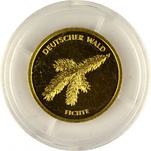 5x 20 Euro Gold German Forest Spruce A-J 19,40g Gold - 2012