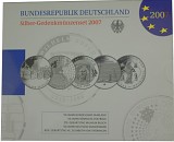 5x 10 EUR commemorative coin Germany 83,25g Silver 2007