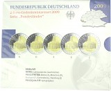 5x 2 EUR commemorative coin set series federal states A-J 2009 St. 