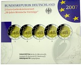 5x 2 EUR commemorative coin set 50 years of the Treaty of Rome A-J 2007 St. 