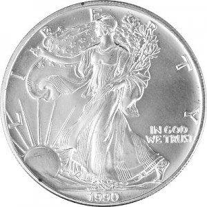 American Eagle 1oz Silver - 1990