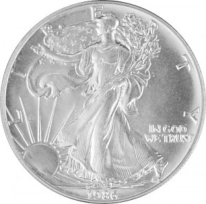 American Eagle 1oz Silver - 1986