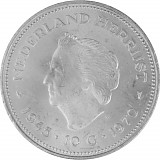 10 Gulden Juliana 25th anniversary liberation 18g silver - 1970