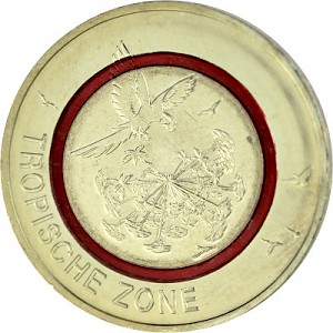 5 Euro BRD polymer ring 'tropical zone'