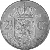 2,5 Gulden Juliana 10,8g Silver (1959 - 1966)