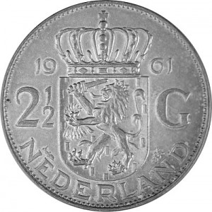 2,5 Gulden Juliana 10,8g Silver (1959 - 1966)