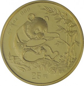 Chinese Panda 1/4oz Gold - 1994