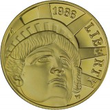 5 Dollar Half Eagle 100 years Statue of Liberty 7,32g Gold 1986 Proof