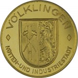 Round Völklingen metallurgical and industrial town - 4.04g gold 