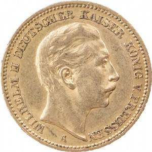 20 Mark Emperor Wilhelm II of Prussia 7,16g Gold - B-Stock
