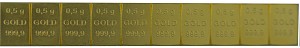 Gold Bar 0,5g - Single Bar from Multicard/CombiBar