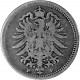 20 Pfennig German Empire 1873 - 1877 0,99g silver