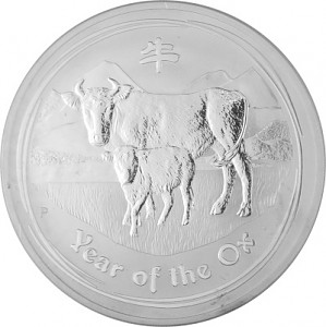 Lunar II Year of the Ox 10oz Silver - 2009 B-Stock