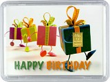 Gold Bar 1g - 'Happy Birthday'
