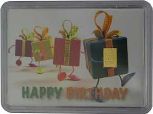 Gold Bar 1g - 'Happy Birthday'