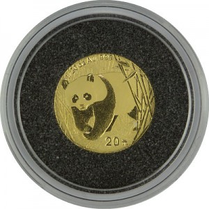 Chinese Panda 1/20oz Gold - 2002