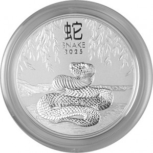 Lunar III Year of the Snake 2oz Silver - 2025 (standard taxation)