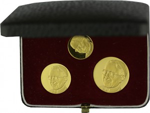 Round set John Paul 30 days Pope 3 pcs. 19,84g gold Round set John Paul 30 days Pope 3 pcs. 19,84g gold