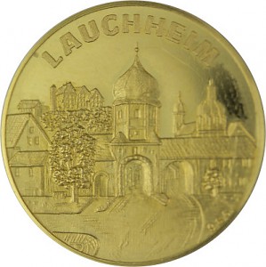 Round Lauchheim town of the Teutonic Knights – 3,9g gold 