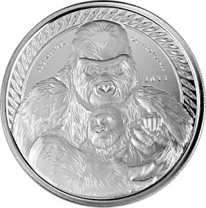 Congo Silverback Gorilla 1oz Silver – 2023 B-Stock