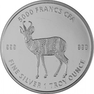 Republic of Chad Mandala Antelope 1oz Silver – 2021 B-Stock