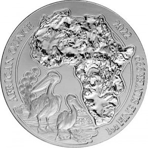 Rwanda Pelican 1oz Silver - 2022 B-Stock standard taxation