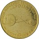 Round The first moon landing Apollo 11- 9,4g Gold 1969