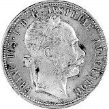 1 Florin Austria 11,1 Silver 1872-1892