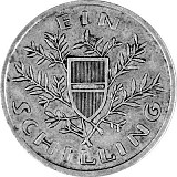1 Austrian Shilling 3,81g Silver 1925-1932