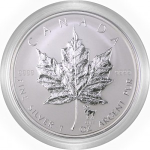 Maple Leaf Privy Mark Zodiac Sign 1oz Silver - 2004 Maple Leaf Privy Mark Zodiac Sign 1oz Silver - 2004