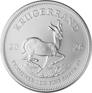 Krugerrand 1oz Silver - 2026 (Standard Taxation)