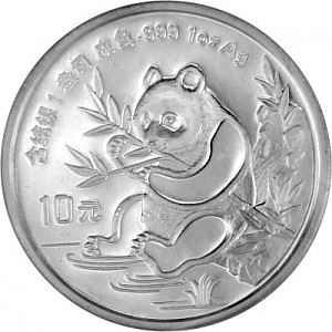 China Panda 1oz Silver - 1991