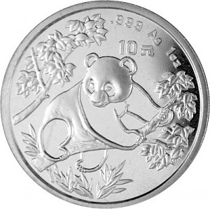 China Panda 1oz Silver - 1992