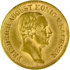 10 Mark Friedrich August III. King of Saxony 3,58g Gold - (1905 - 1912)
