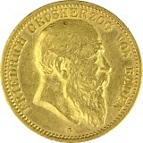 10 Mark Friedrich I Grand Duke of Baden 3,58g Gold (1902 - 1907)