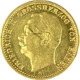 10 Mark Friedrich II Grand Duke of Baden 3,58g Gold (1909 - 1913)