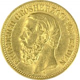 10 Mark Friedrich I Grand Duke of Baden 3,58g Gold (1890 - 1902)
