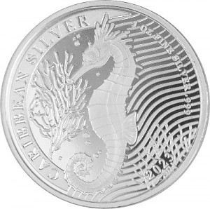 Barbados Seahorse 1oz Silver - 2023