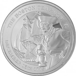 St. Helena The Boston Tea Party 1oz Silver - 2023