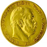 10 Mark Emperor Wilhelm I of Prussia 3,58g Gold - (1872, 1873)