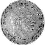 5 Mark Wilhelm I German Emperor 25g Silver (1874 - 1876)