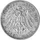 3 Mark German Empire Wilhelm and Charlotte of Württemberg 15g Silver - 1911