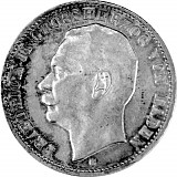 3 Mark German Empire Friedrich II Grand Duke of Baden 15g Silver (1908 - 1915)